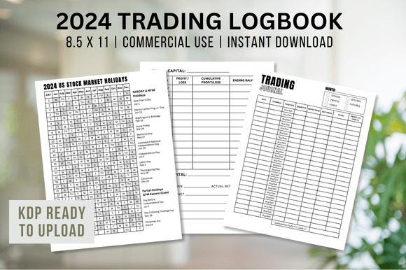 2024 Trading Logbook: Document Every Move in the Market