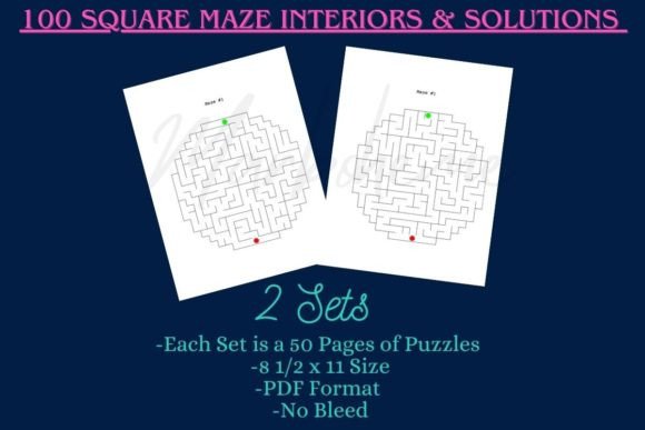 Circle Maze Puzzles Interiors-100 Pages