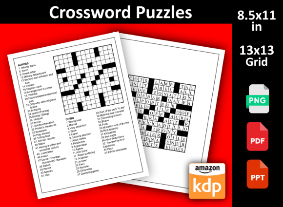 Crossword 6: Real-World Uses for a 13×13 Puzzle Template on Amazon KDP