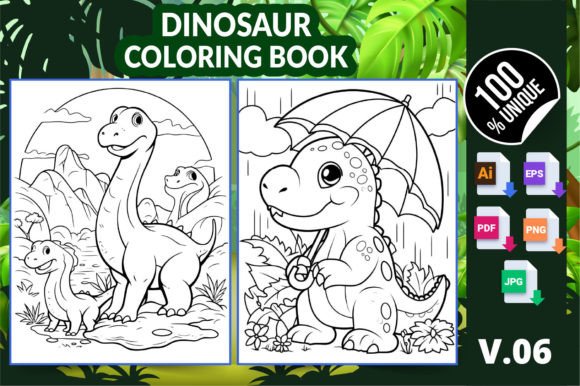 Dinosaur Coloring Book KDP Interior V06: A Practical Evaluation for Content Sellers