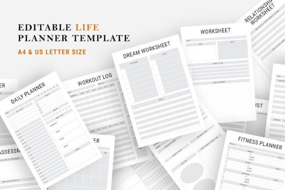 Editable Life Planner Bundle: A Full Design Kit
