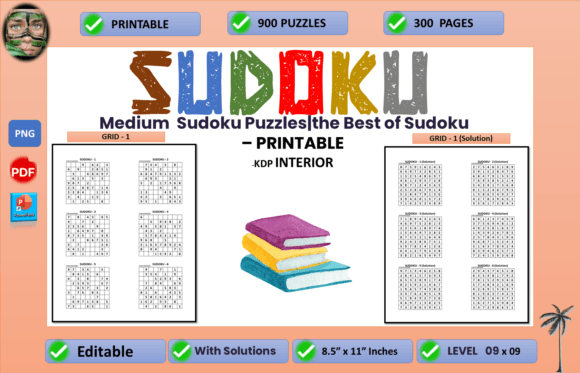 Medium Sudoku Puzzles: The Best of Sudoku for a Satisfying Mental Challenge