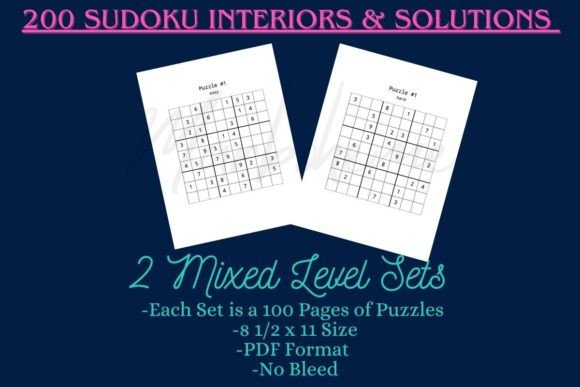 Sudoku Mixed Level Interiors-200 Pages: A Complete Puzzle Resource for Modern Creators and Educators