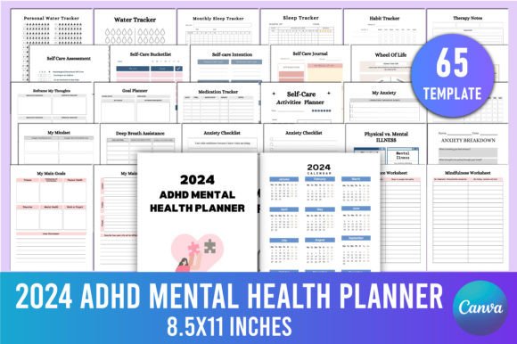 The Evolution of Self-Management: How Structured Planners Like the Editable 2024 ADHD Mental Health Planner Are Redefining Personal Productivity and Wellbeing